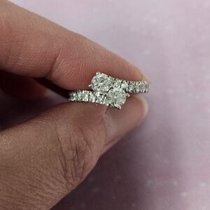 Kay Jewelers, Diamond 14kt White Gold Ever Us Ring 1ct.